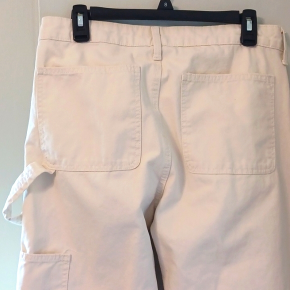 No Boundaries sz 12, carpenter jeans in winter white. 4 pockets - Picture 6 of 9